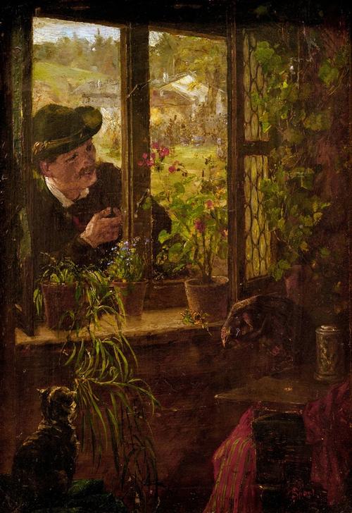 At the Window from Johann Sperl