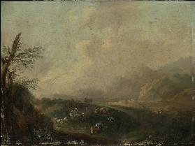 Landscape with Resting Shepherd