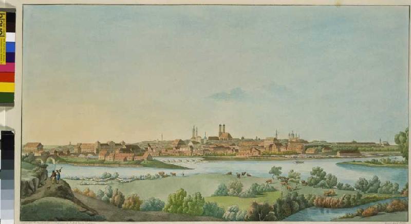 View of Munich to Lorenz Janscha from Johann Ziegler
