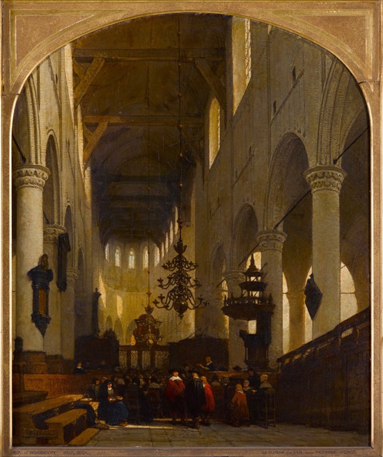 The Pieterskerk in Leiden from Johannes Bosboom