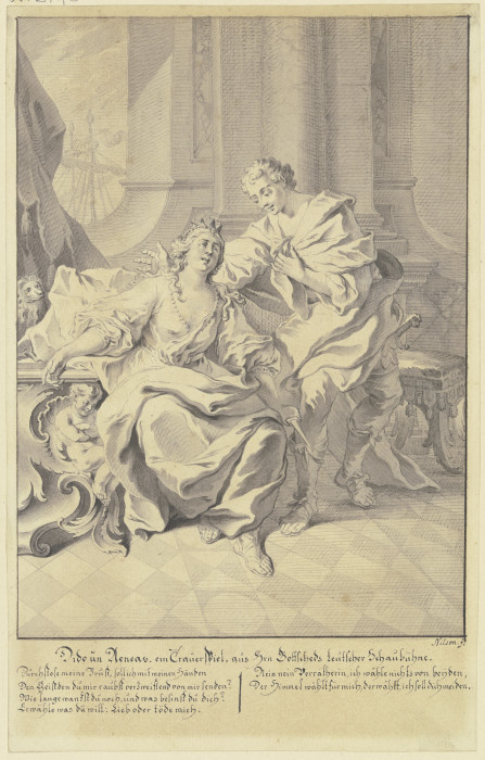 Dido and Aeneas from Johannes Esaias Nilson