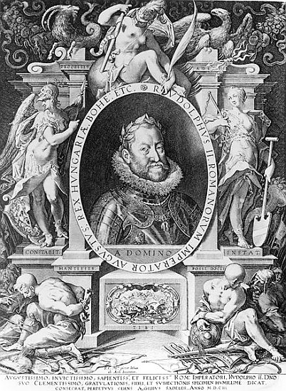 Portrait of Rudolph II (1576-1612) from Johannes Hausser von Ach
