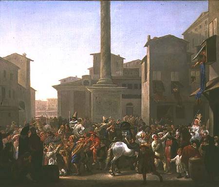 Carnival in Rome from Johannes Lingelbach