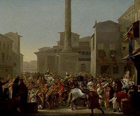 Carnival in Rome. from Johannes Lingelbach