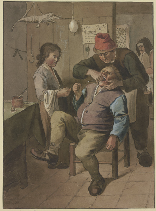 The village dentist from Johannes Pieter de Frey