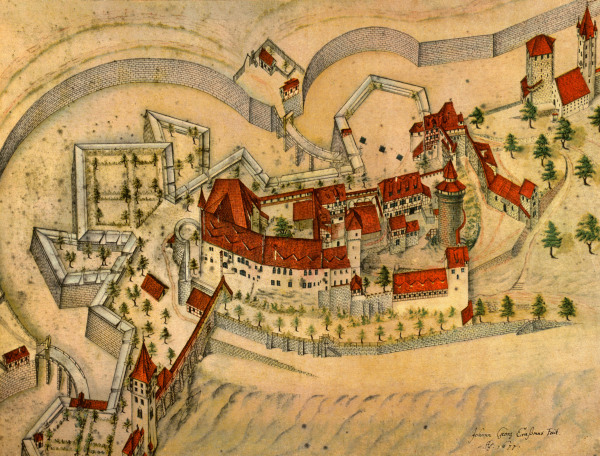 Nuremberg , Castle from Johann Georg Erasmus