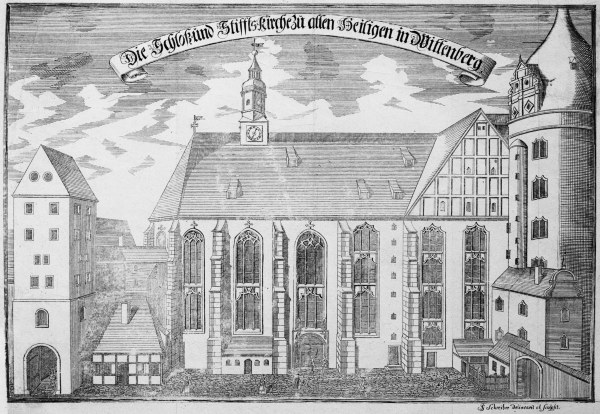 Wittenberg , Castle Church from Johann Georg Schreiber