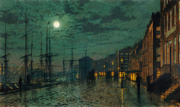 City Docks By Moonlight from John Atkinson Grimshaw