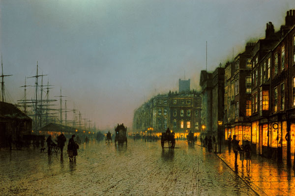 Liverpool Docks from Wapping from John Atkinson Grimshaw