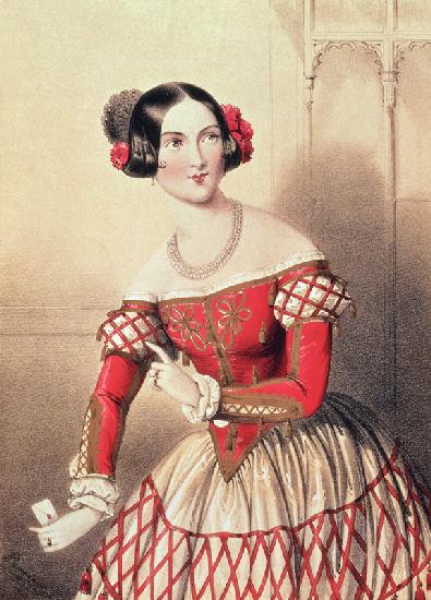 Madame Sontag as Rosina in ''The Barber of Seville''; engraved by the artist