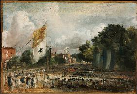 Celebration of the General Peace of 1814 in East Bergholt, 1814