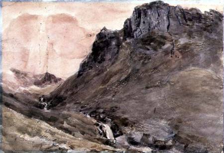 Eagle Crag, Borrowdale from John Constable