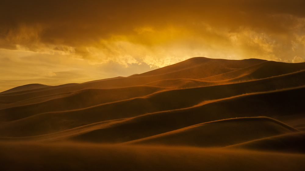 Sunset in Sand Storm from John Fan