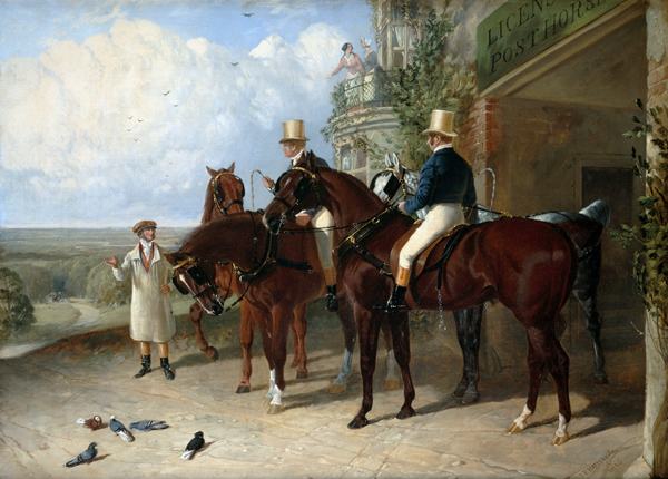 Postilions on her horses in expectation of a mail coach from John Frederick Herring d.Ä.