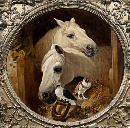 Horses by a Stable Door from John Frederick Herring d.Ä.