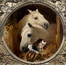 Horses by a Stable Door