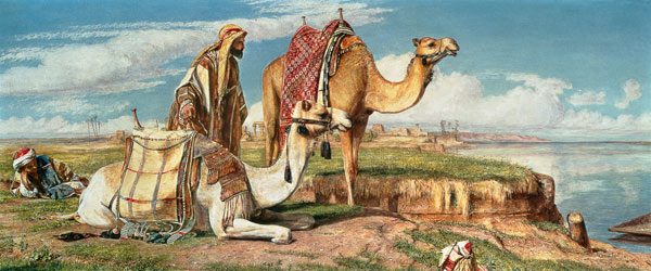 Waiting for the Ferry, Upper Egypt from John Frederick Lewis