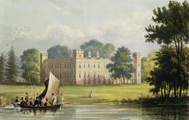 Sion house, from R. Ackermann's (1764-1834) 'Repository of Arts', published in 1823 (colour engravin from John Gendall