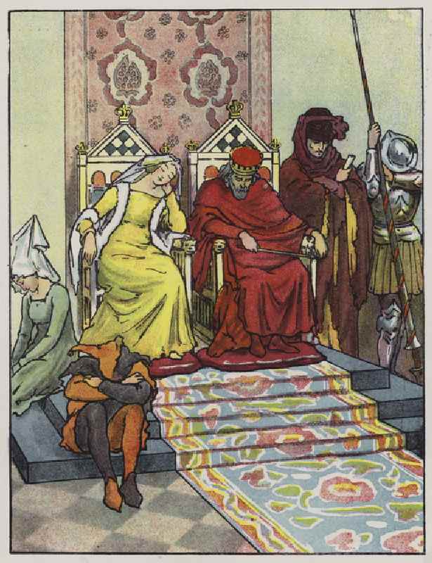 The court goes to sleep (colour litho) from John Hassall