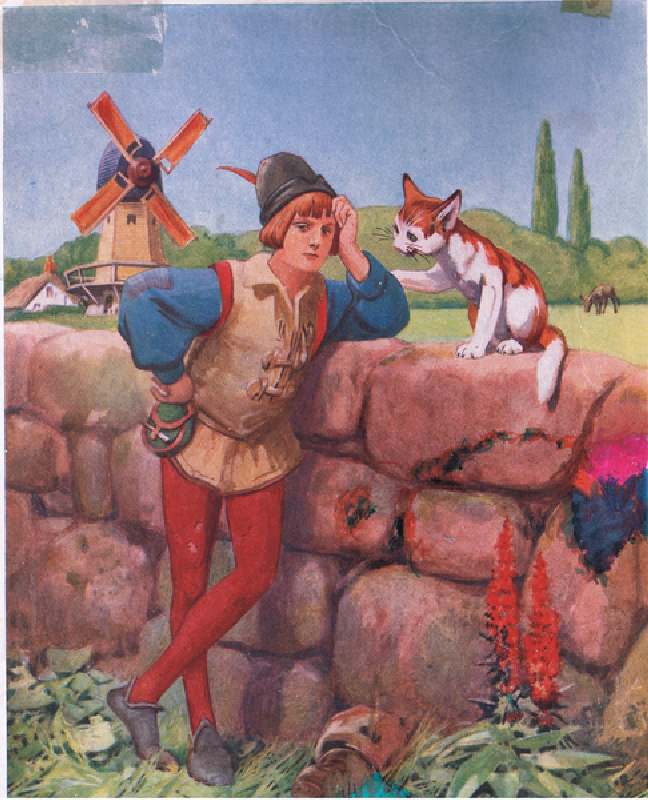 Dick Whittington and his cat (litho) from John Hassall