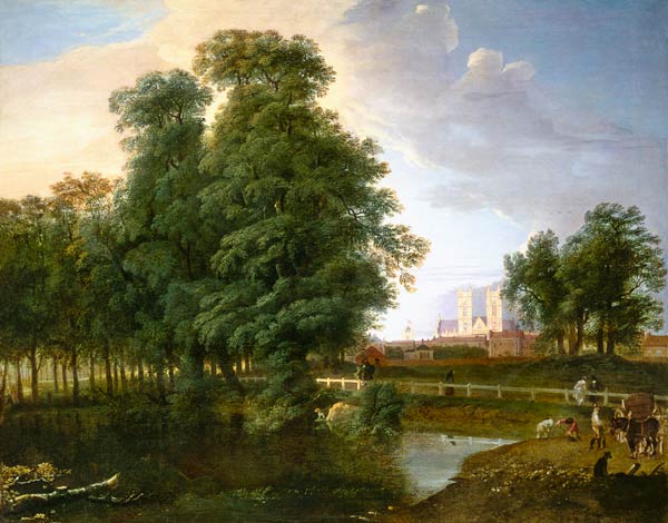 London, look by trees on the Westminster Abbey. from John Inigo Richards