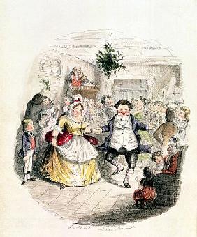 Mr Fezziwig''s Ball, from ''A Christmas Carol'' Charles Dickens (1812-70) 1843