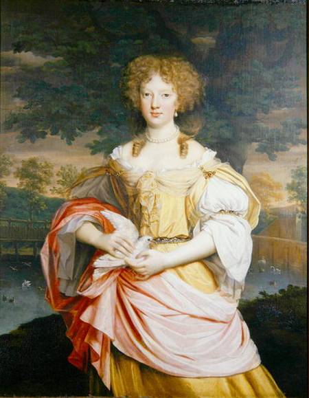 Portrait of Mary Wilbraham (1661-1737) from John Michael Wright