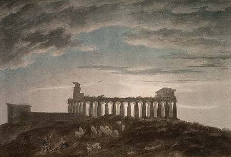 The Small Temple at Paestum from John Robert Cozens