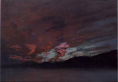Stormy Sunset from Brantwood, Ruskin's home in Cumbria from John Ruskin