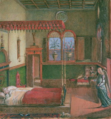 The Dream of St. Ursula, after Carpaccio (gouache on paper) (see also 686) from John Ruskin