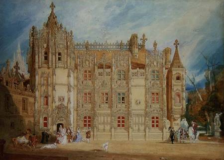 Abbatial House at the Abbey of St. Ouen at Rouen from John Sell Cotman