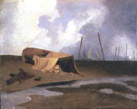 Boats on Greater Yarmouth Beach from John Sell Cotman
