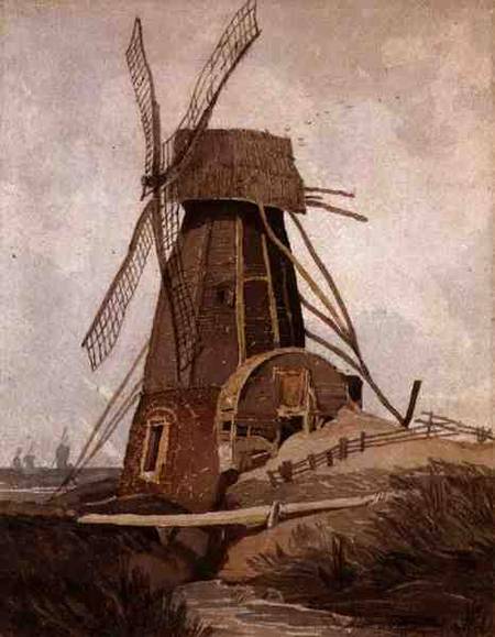 Draining Mill in Lincolnshire from John Sell Cotman