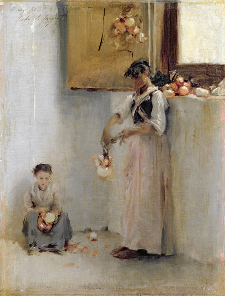 Stringing Onions from John Singer Sargent