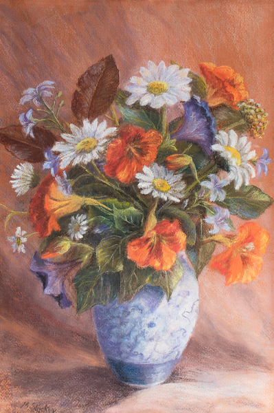 Anemonies and thistles from Margo Starkey