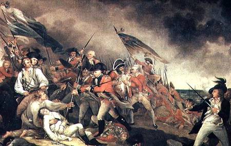 The Death of General Warren at the Battle of Bunker Hill in 1775 from John Trumbull
