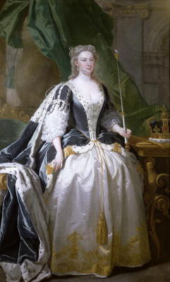 Queen Caroline (oil on canvas), born Caroline of Ansbach (1683-1737) from John Vanderbank