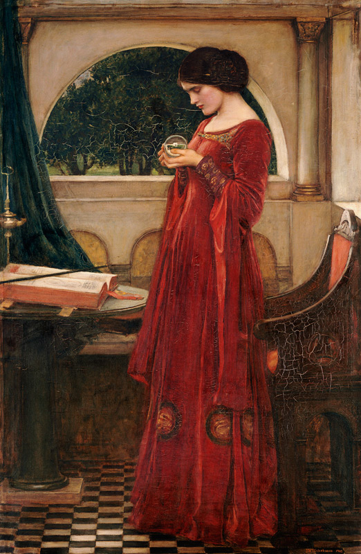 The crystal ball from John William Waterhouse