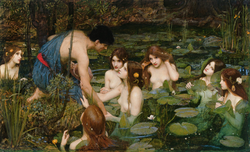 Hylas and the Nymphs from John William Waterhouse