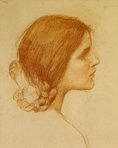 Head of a Girl from John William Waterhouse