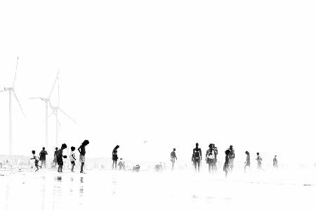 Beach silhouettes III