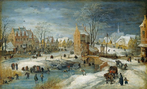 Village in Winter from Joos de Momper