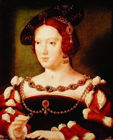 Portrait of Eleanor of Hapsbourg (1498-1558) from Joos van Cleve (eigentl. van der Breke)