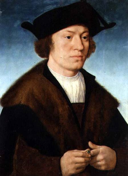 Portrait of an Unknown Man from Joos van Cleve (eigentl. van der Breke)