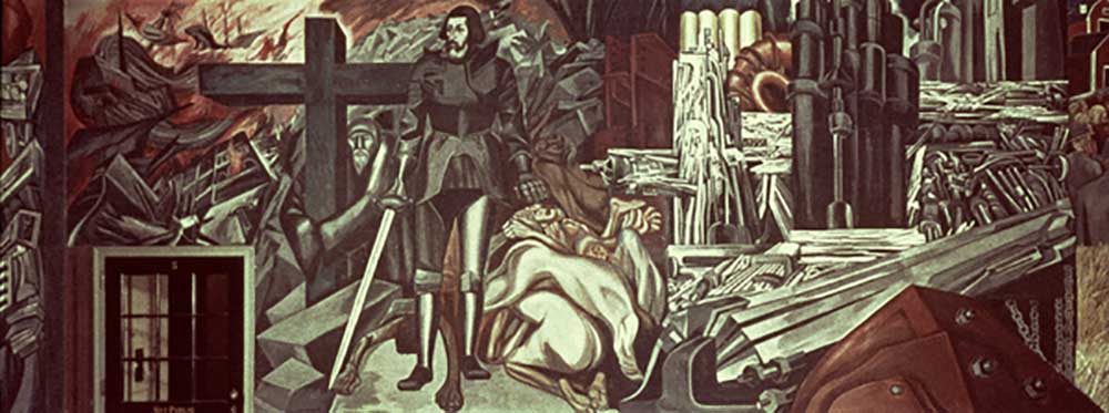 Cortez and the Cross, from The Epic of American Civilization, 1932-34 from José Clemente Orozco