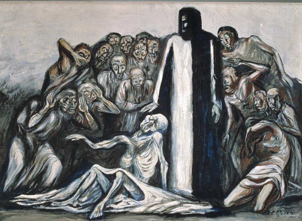 The resurrection of Lazarus from José Clemente Orozco