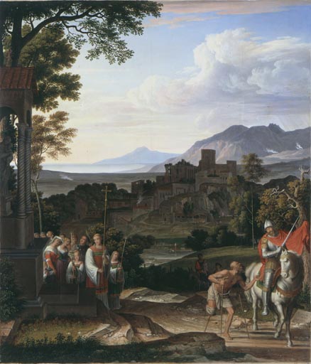 Landschaft mit dem heiligen Martin from Joseph Anton Koch