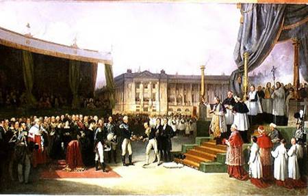 Inauguration of a Monument in Memory of Louis XVI (1754-93) by Charles X (1757-1836) at the Place de from Joseph Beaume