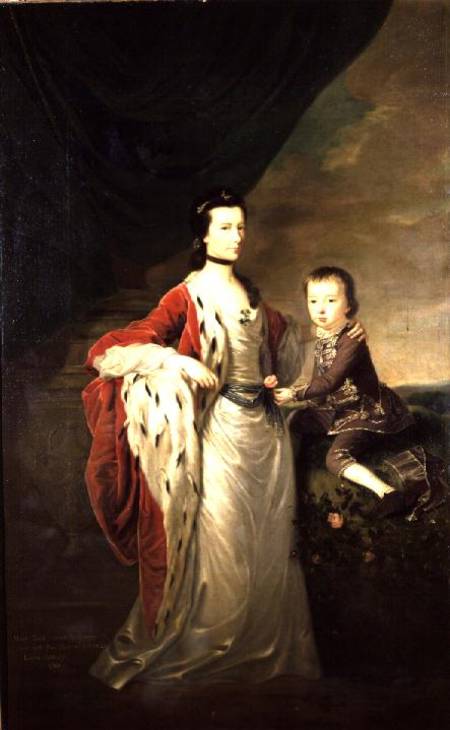 Mary, Countess of Shaftsbury and her Son, Anthony Ashley Cooper from Joseph Highmore