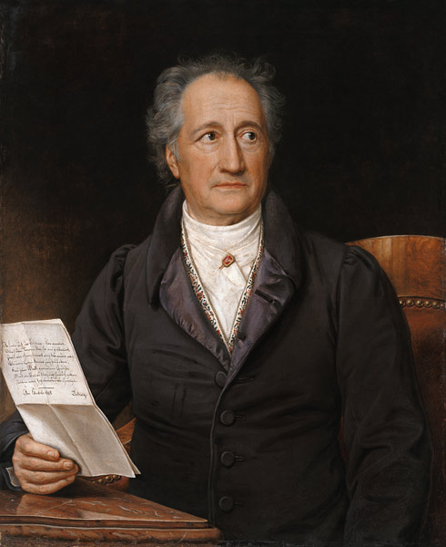Portrait Johann Wolfgang of Goethe from Joseph Karl Stieler